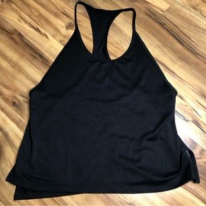 Core 10 black mesh breathable workout top animal print size medium